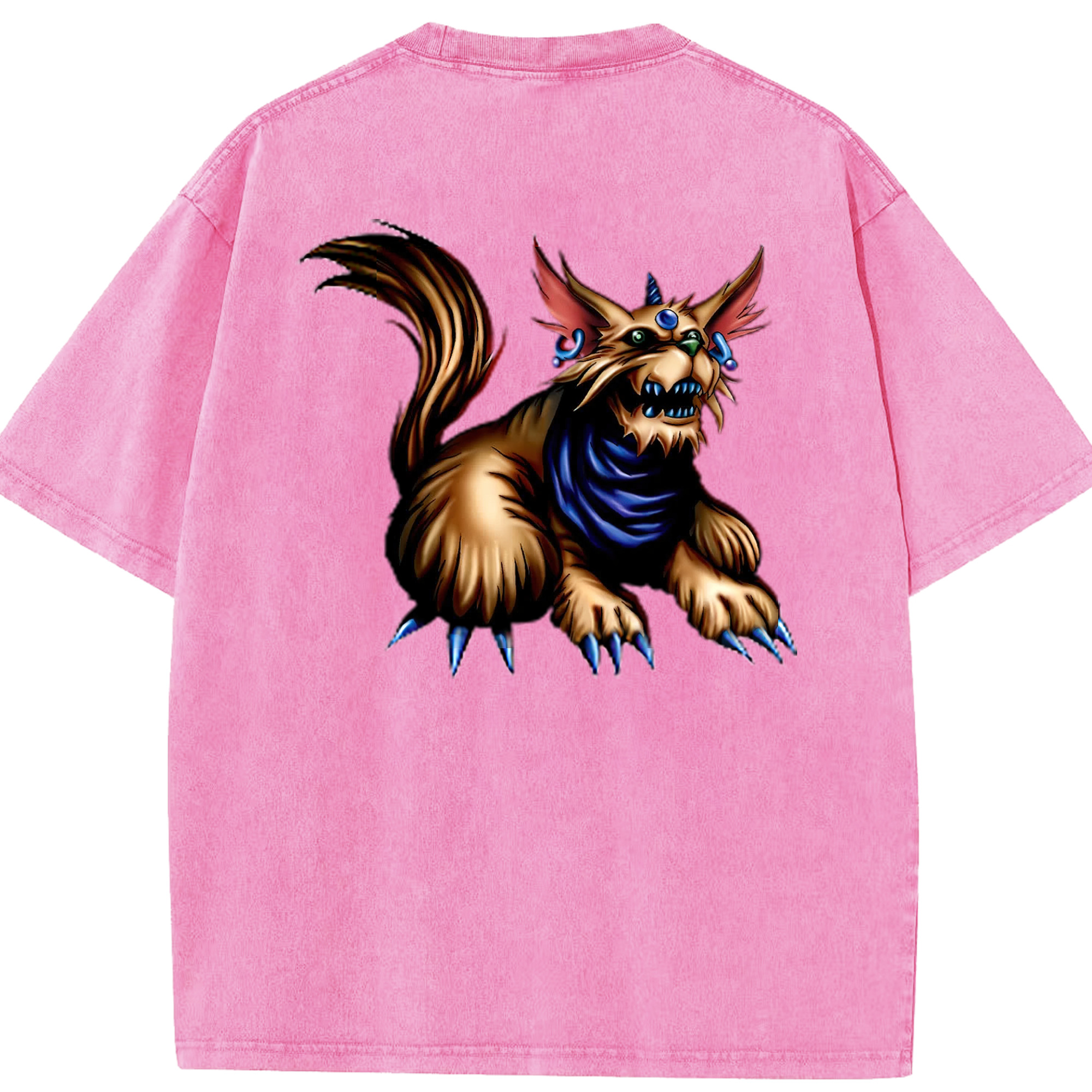 （画像用） 遊☆戯☆王 Yu-Gi-Oh! 綿100% ヴィンテージ風 半袖Tシャツ（背面プリント）